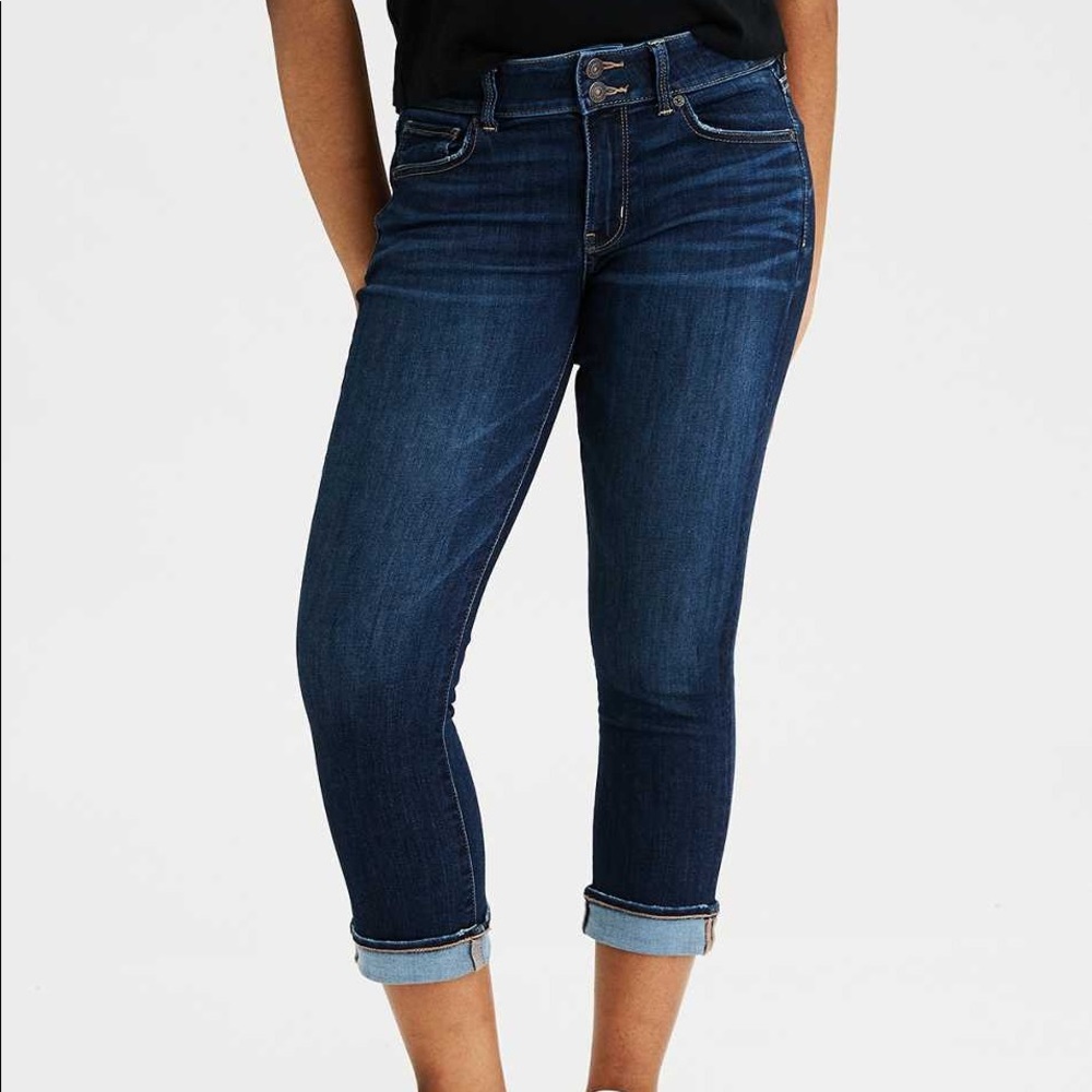 NWOT AEO cropped jeans sz 6